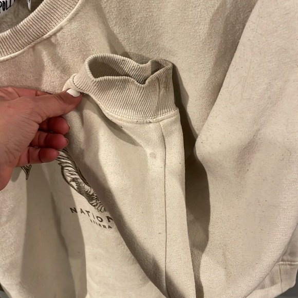 Princess Polly YOSEMITE OVERSIZED CREWNECK SWEATSHIRT CREAM - Picture 7 of 7